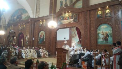 قداس عيد الميلاد كنيسة مارجرجس مدينة الفيوم 6 يناير تصوير منال محمود