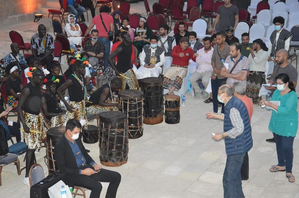 بروفة للمهرجان الدولي للطبول والفنون التراثية الدورة الثامنة من قلعة صلاح الدين الأيوبي بمسرح بئر يوسف 8