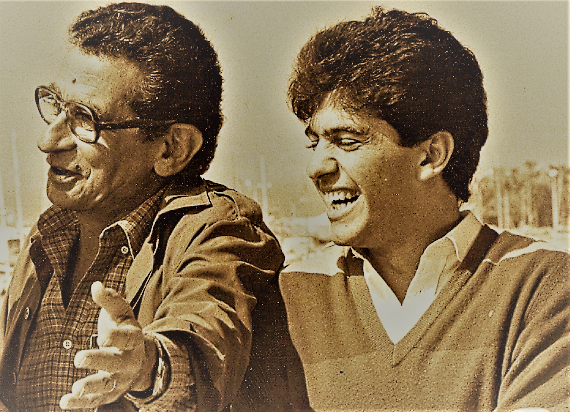 فى كان مع محسن وميشيل بيكولى 19851222