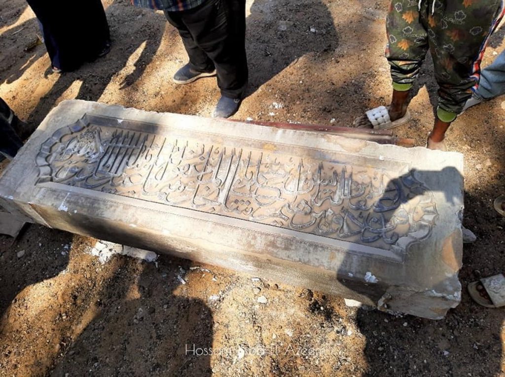إنقاذ آثار غير مسجلة من حوش عُتَقاء الأمير إبراهيم حلمي تصوير مبادرة شواهد مصر 1 1