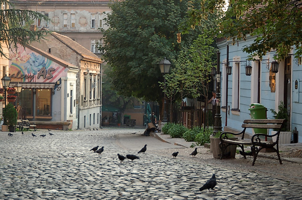 Skadarlija street Belgrade Serbia