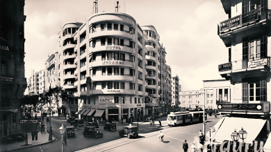 soliman pasha st cairo egypt early 20th century. hotel morandi doss building soliman pasha st. fouad avenue in 1930s Artguru