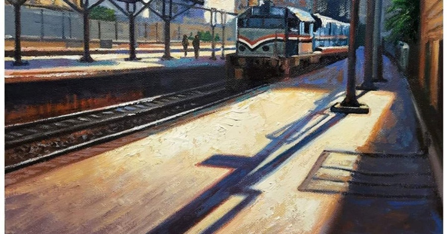 لوحة للفنان خالد هنو توثق محطة أبوقير 1200x628 1